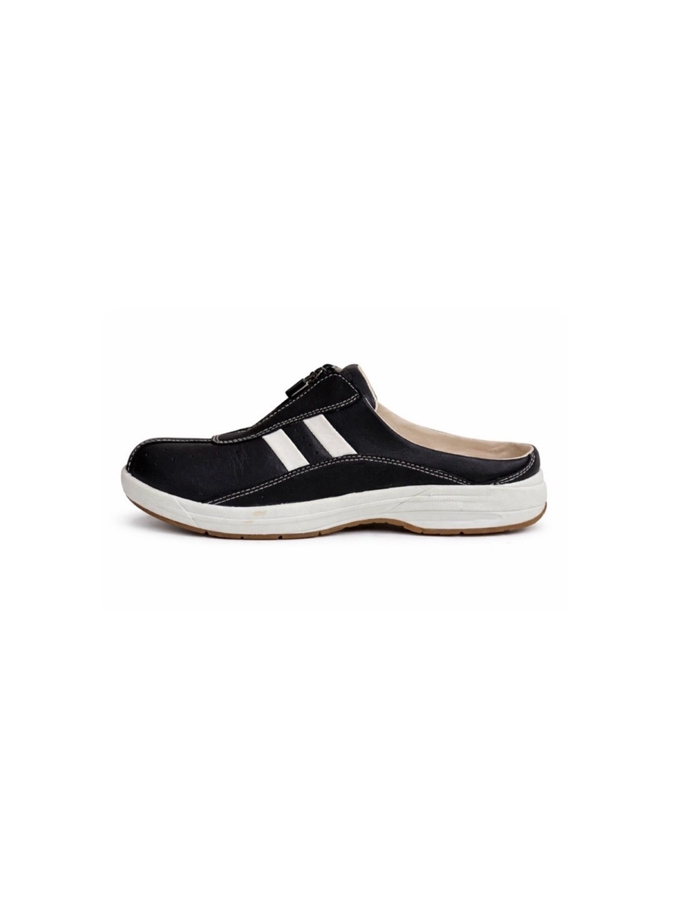 L.L. Bean Black and White Men's Slip-On Loafers